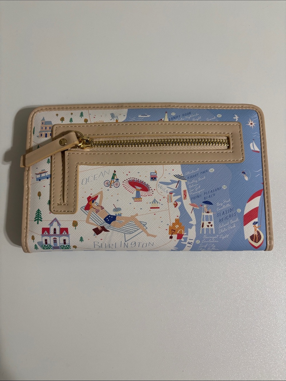 Down the Shore Snap Wallet by Spartina 449 New Jersey - Picture 2 of 4